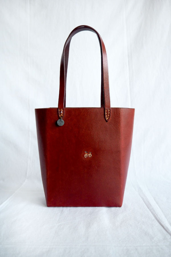Henry Cuir / アンリークイール, Vintage Leather Bucket Bag - Dark Red