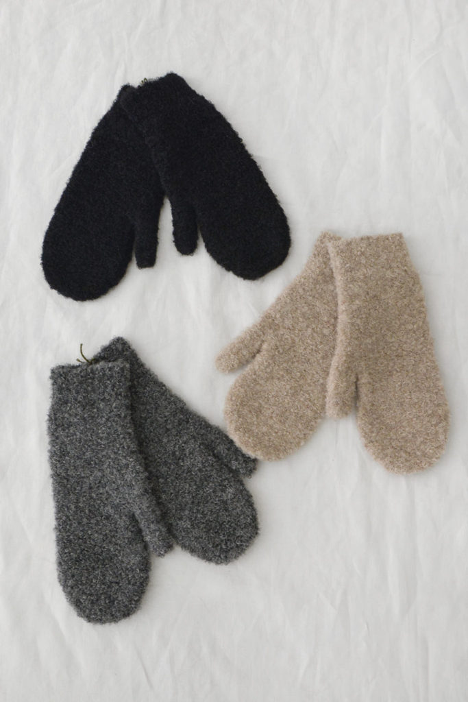 MAKIE / マキエ, Women's Boucle Mittens MAKIE HOME