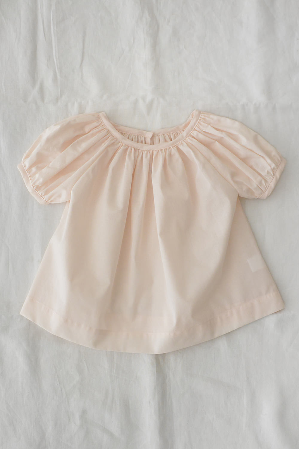MAKIE（マキエ） Gathered Blouse Melody Pink　キッズブラウス　