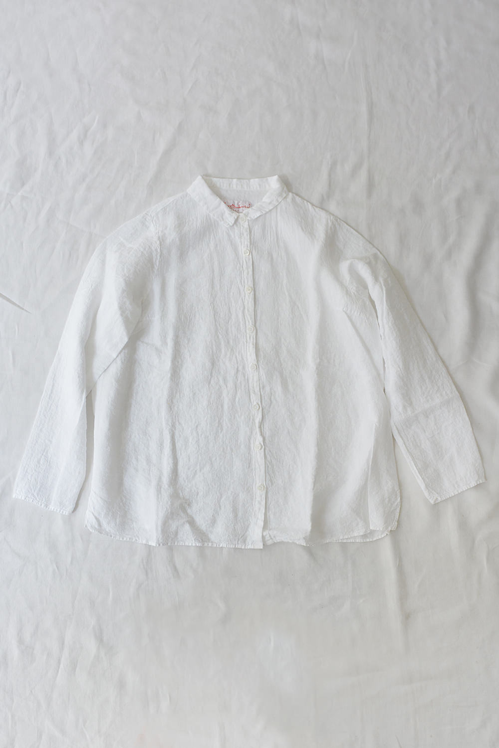 Linen Shirt Oli - White Top画像