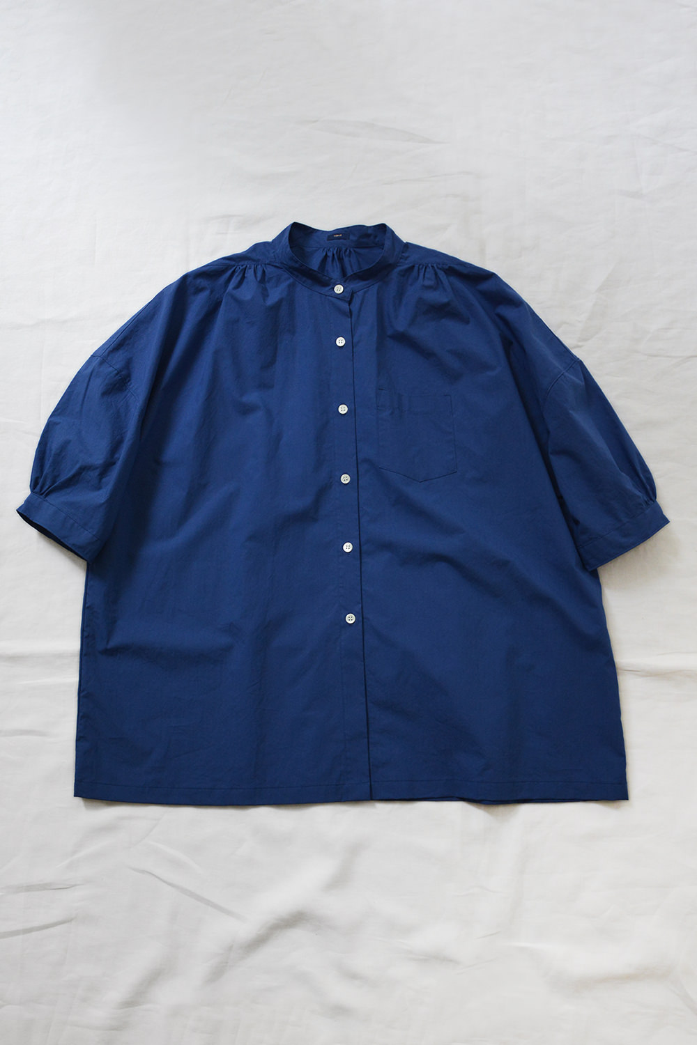 MAKIE / マキエ、Button Down Shirt Ada - Blue Top画像