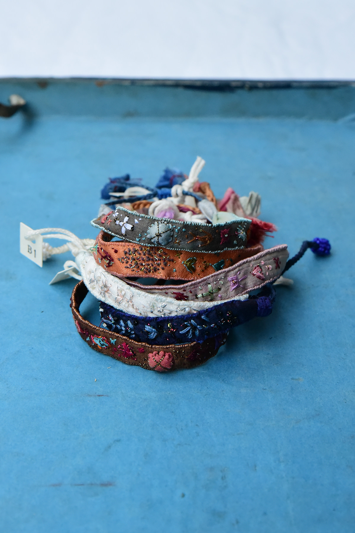 Antonia Rossi、アントニア・ロッシ、イタリア、made in Italy、ハンドメイド、handmade、ブレスレット、bracelet、アクセサリー、Accessories、Antique、Beads Bracelet 刺繍