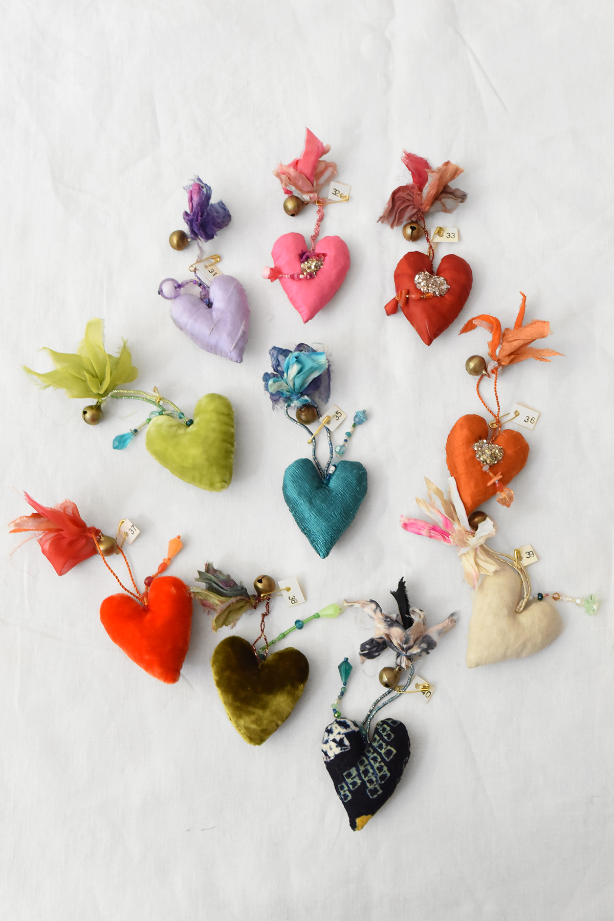 Antonia Rossi, Handmade Heart Ornaments SN102 - Group D