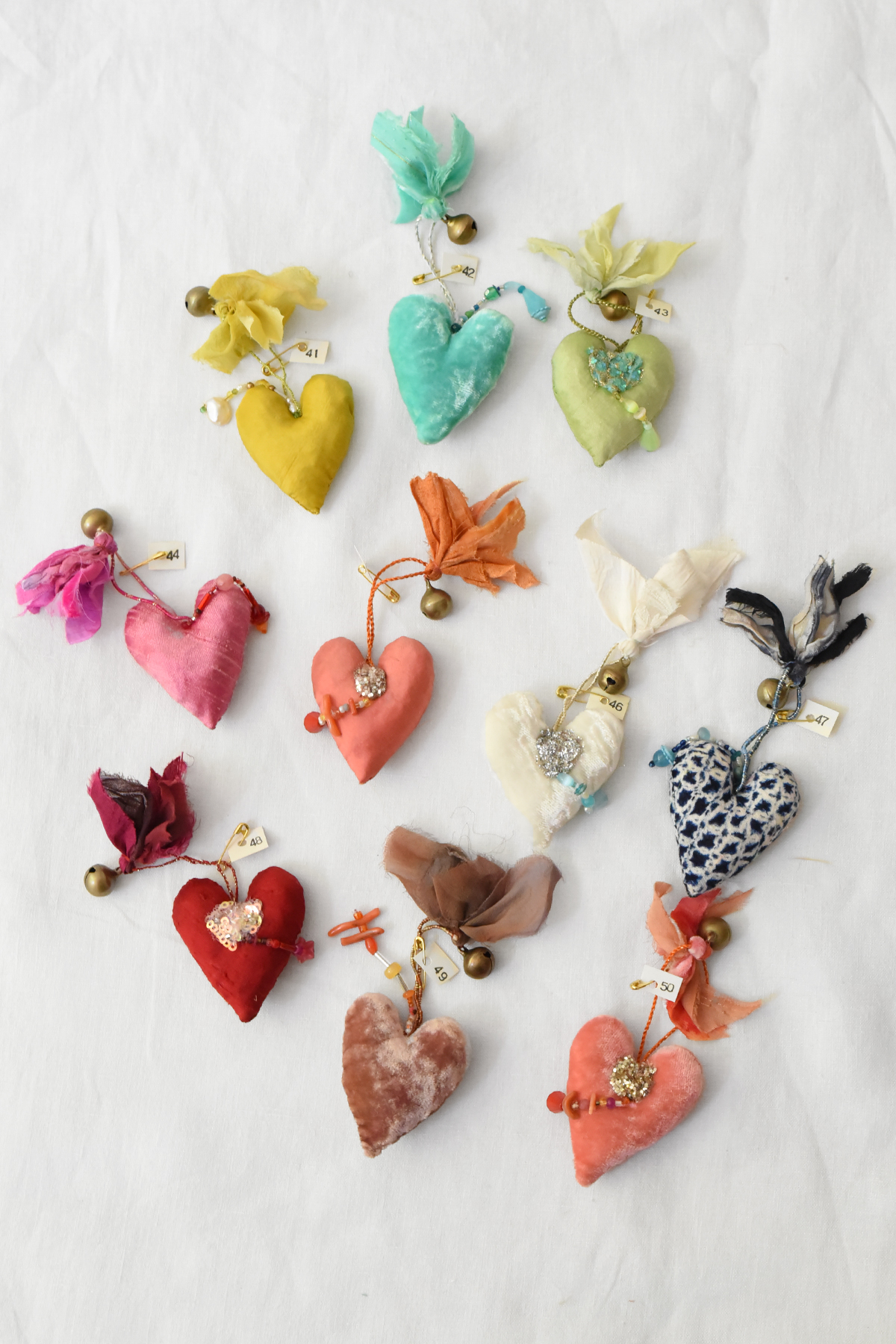 Antonia Rossi, Handmade Heart Ornaments SN103 - Group E