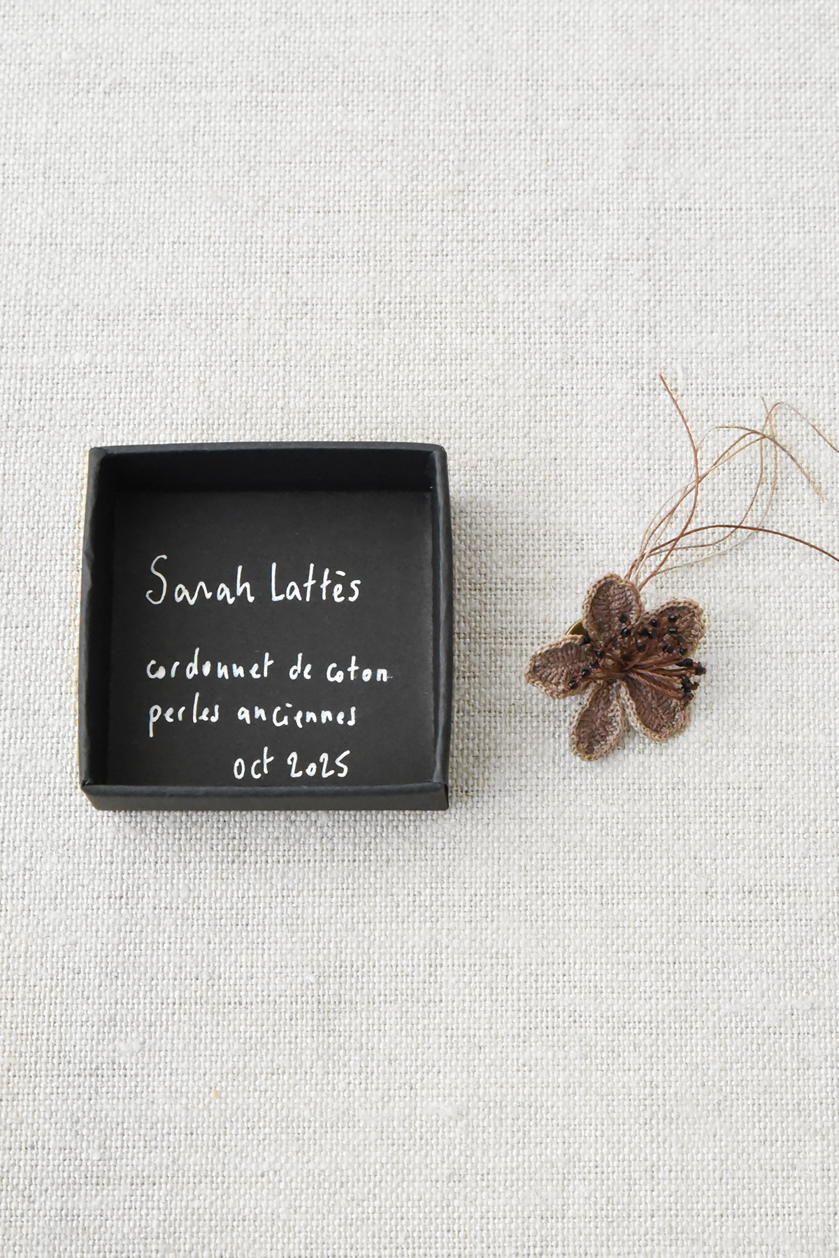 Sarah Lattés、フランス、made in France、ハンドメイド、handmade、brooch、ブローチ、アクセサリー、Accessories