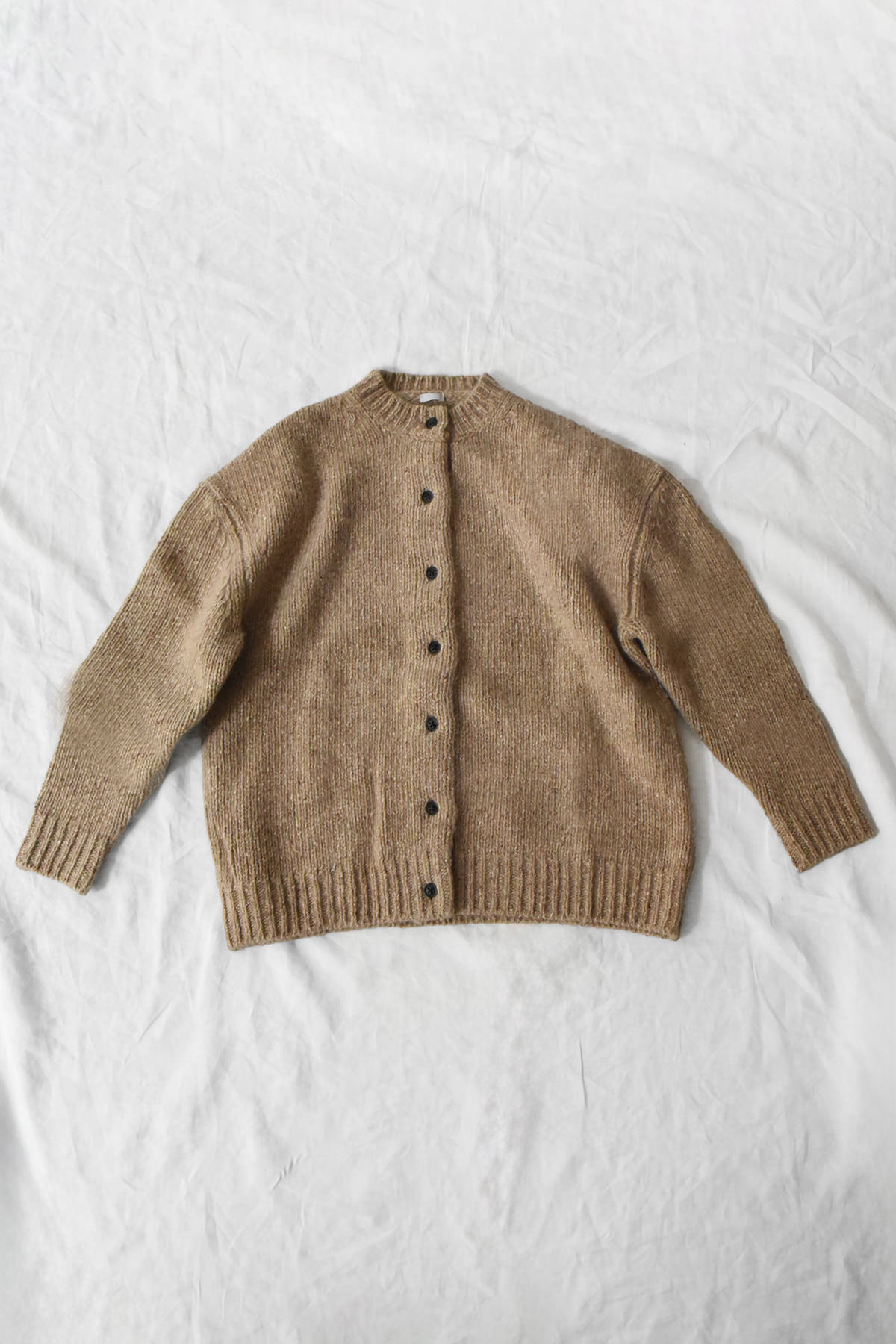 Makié 100%カシミヤ チャンキーニットカーディガン Camel